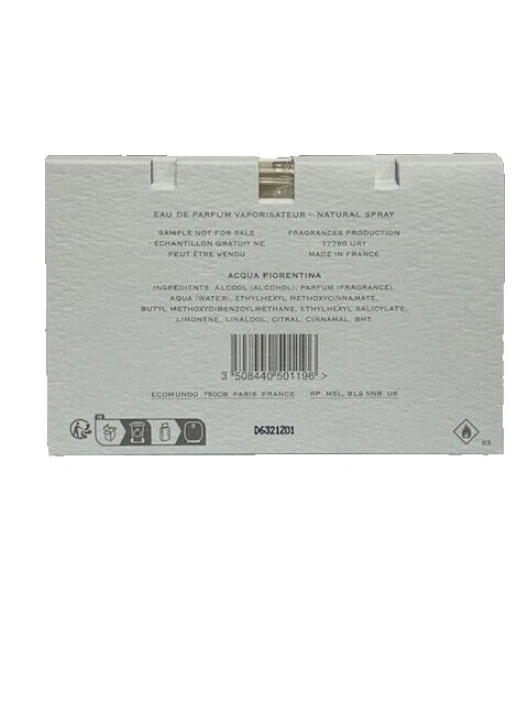 CREED "Aqua Fiorentina" 2ml EDP 100% Autentic EDP