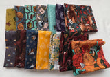 14 Fat Quarters - Club Hauer, Garden Bed,  FQ 18 x 22 Cotton Quilting Fabric Flowering Plants