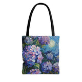 Hydrangea Tote Bag, Floral Shopping Bag, Reusable Grocery Bag, Botanical Tote, Hydrangea