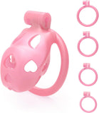 FYJENNICC HT-V5 Male Chastity Cage - Lightweight Resin Male Chastity Cage wit... Roses