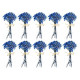 10 Pcs Mini Dried Flower Bouquet Baby's Breath Boho DIY Gift Dark Blue Dried Flower
