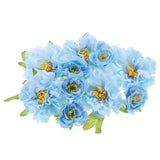 1 Set Artificial Rose Peony Flowers Bulk, Blue Peony
