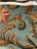 Floral Print cotton fabric by the yard metallic pillows drapery Flowering Plants