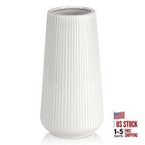 Ceramic Vase,  Small Cute Flower Vase for Pampas Grass, Home, Living White Pampas Grass