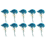 10 Pcs Mini Dried Flower Bouquet Baby's Breath Boho DIY Gift Blue Dried Flower