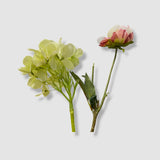 Terrain Faux Green & Pink Peony Floral Decorative Tree Spray Peony