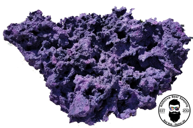 ARK Hawaiian PURPLE Dry Reef Rock Aragonite Base, Porous Aquariums Anemone