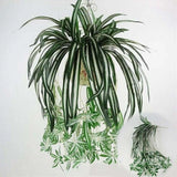 Spider Plant Grass Fake Chlorophytum Orchid Home/Garden Decor Silk Artificial Green Plant