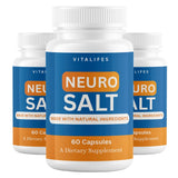 (3 pack) Neuro Salt Capsules, Neuro Salt Nootropic Supplement 180 Capsules Green Plant