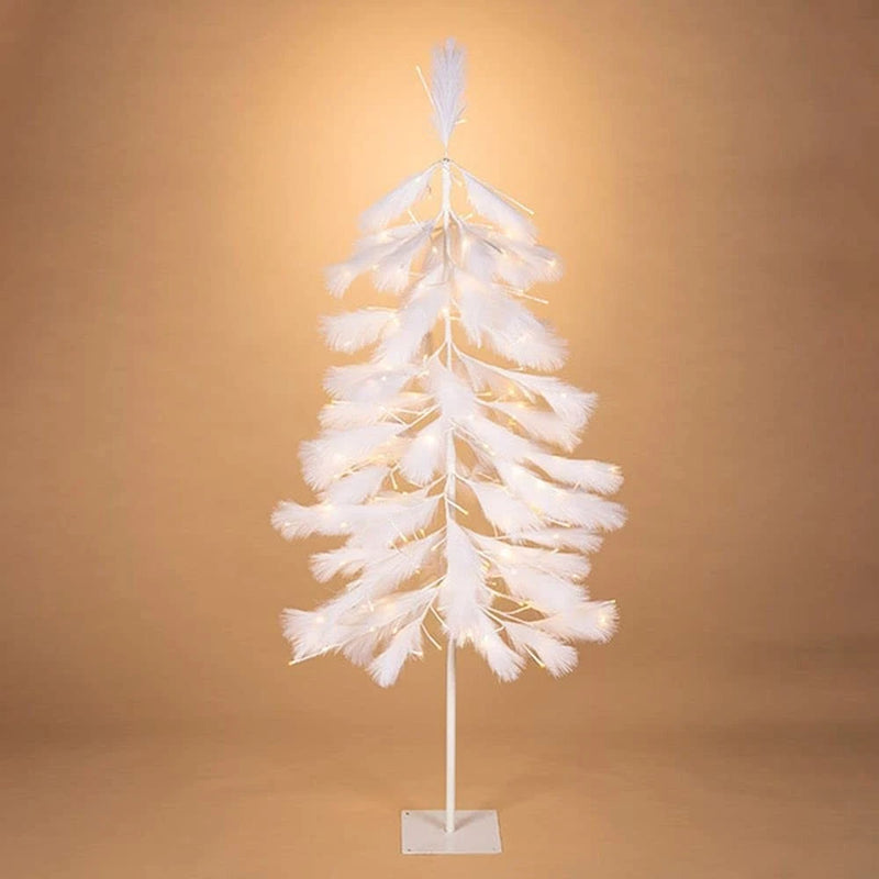 Gerson 5'H Electric Lighted Pampas Grass Down Swept Tree with 230 Ww Led Lights Pampas Grass