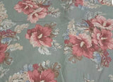 NEW Ralph Lauren SHETLAND MANOR 100 % Cotton Designer Fabric Remnants Pieces Flowering Plants