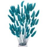 60-Pack Bunny Tails Grass 17 Inch for Home Decor/Wedding [Blue Green] Green Plant