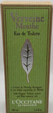 L'Occitane Verveine Menthe Eau de Toilette Spray 3.3 fl oz Mint Verbena NIB EDT