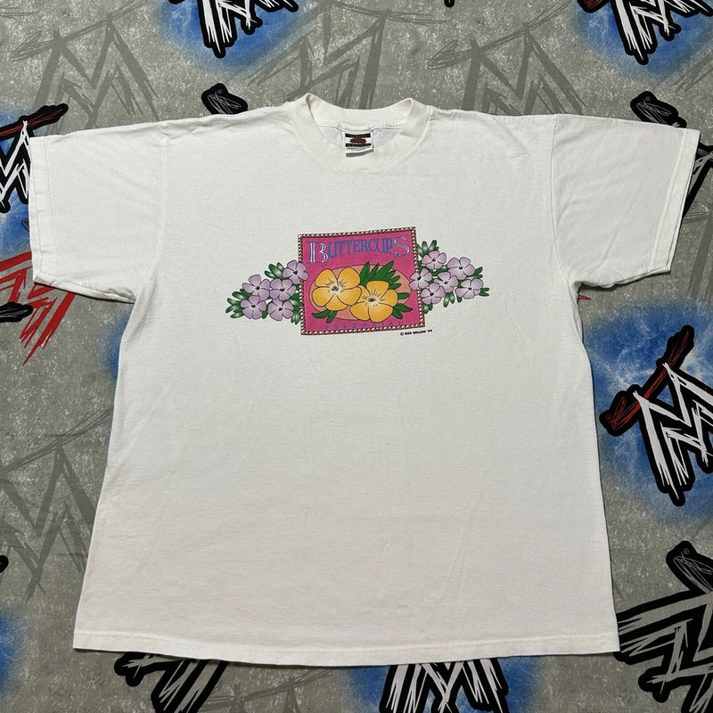 Buttercups Perennial Flowers 1994 Red Willow VTG Single Stitch Men's XL T-Shirt Ranunculus