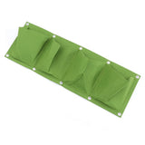 4 -Pockets Garden Wall Hanging Planter for Decoration Grow Bags Horizontal Garden Plants