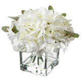 Fake Flowers with Vase Hydrangea Artificial Flowers in Vase Peony Faux Flower... Peony