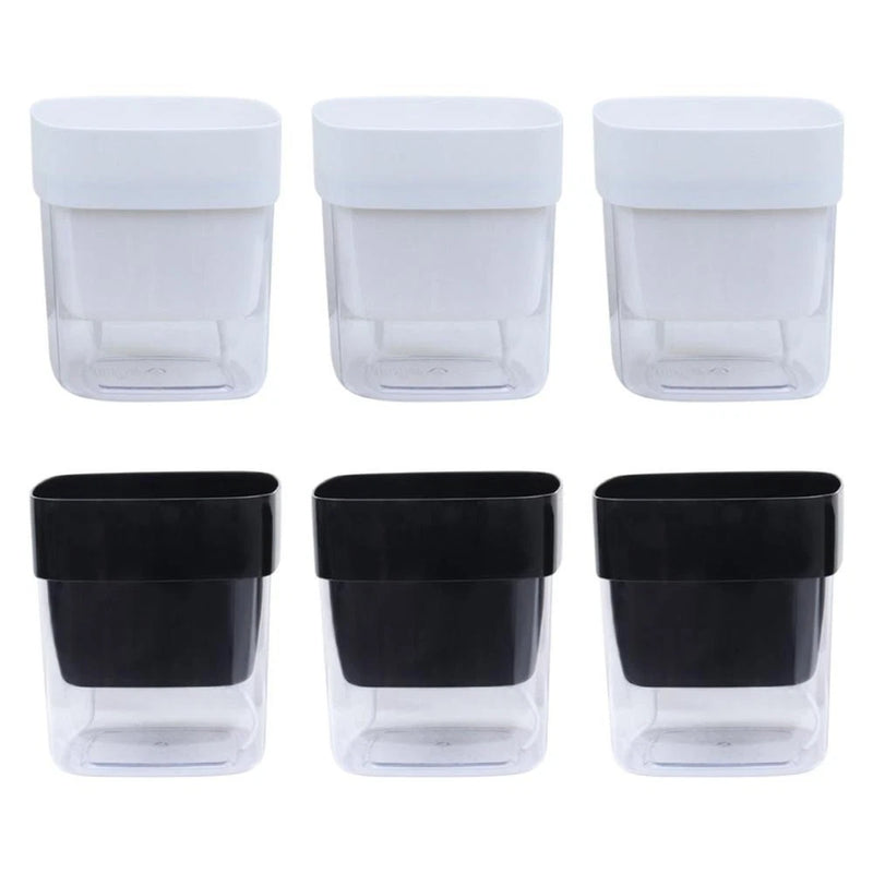3PC Plastic Flower Pots with Drainage System for Indoor Outdoor Gardening Garden Plants