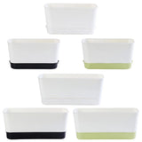 Window Box Planter Multipurpose Simple Attached Saucer for Garden Patio Yard Garden Plants