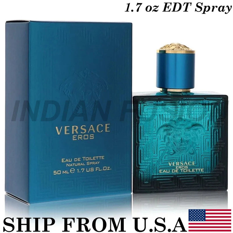 Versace Eros Cologne By Versace 50ml / 1.7 oz Eau De Toilette Spray For Men's EDT
