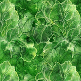 Northcott - Infatuation - Iris Texture - Green, Fabric by the Yard Flowering Plants