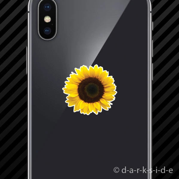(2x) Sunflower Cell Phone Sticker Mobile sun flower flowers summer seed seeds Sunflower