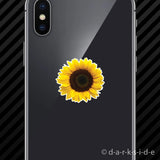 (2x) Sunflower Cell Phone Sticker Mobile sun flower flowers summer seed seeds Sunflower