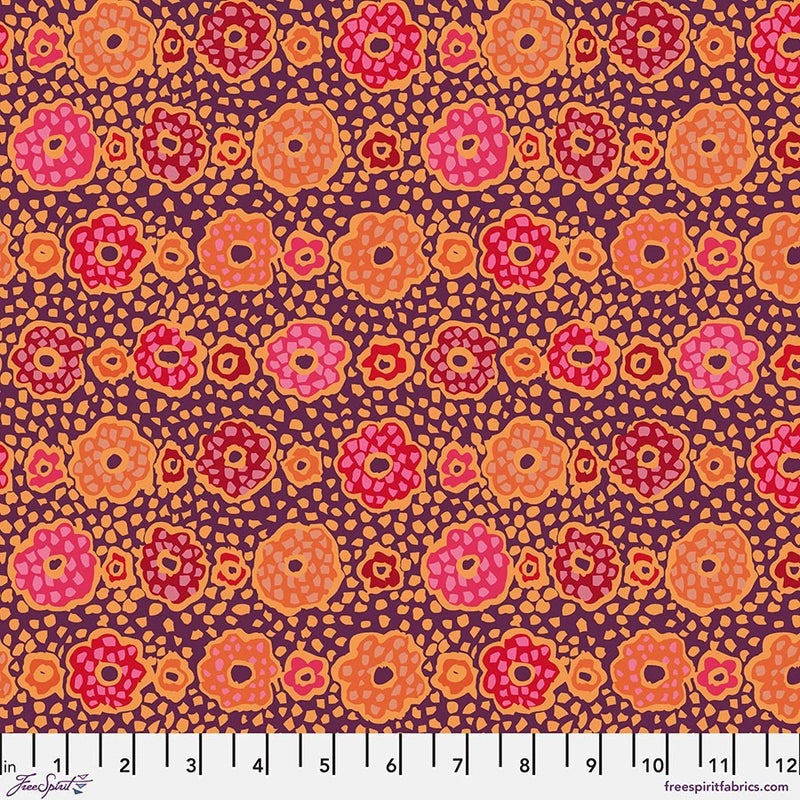 Samarkand, Ochre- Kaffe Fassett Quilt Fabric 100% Cotton By the Yard Flowering Plants