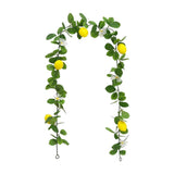 Artificial Lemon Garland with Flowers Gift Simulation Fruit Decorative Plants Green Plant