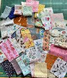 Designer Quilt Fabric Scraps 1/4 Lb Flowering Plants
