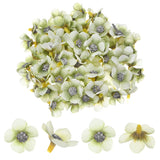 100-Pack Artificial Flower Heads, Mini Silk Faux Daisy Flowers DIY [Light Green] Daisies