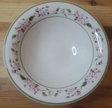 Martha Stewart Hydrangea Soup Cereal Bowls Dainty Pink Flowers MSE 6 3/4" 3 Pcs Hydrangea