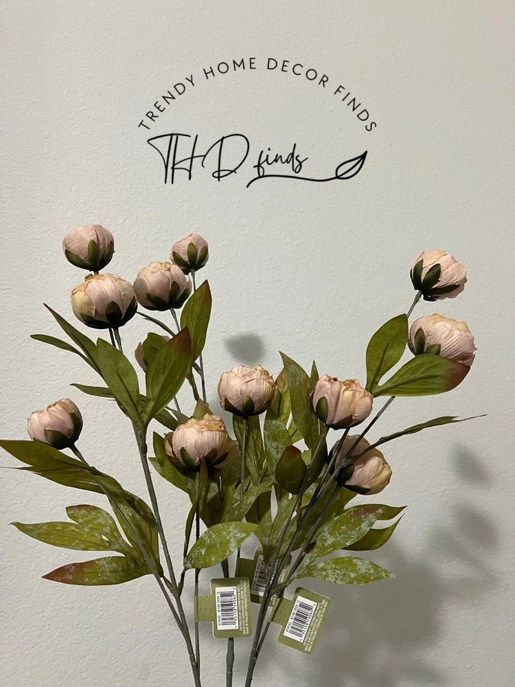 Tan Peony Stem by Ashland Set of 3- MichaelÕs Viral Floral Stem Peony