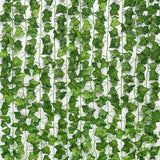 10pcsArtificial Wall Hanging Creeper Plants, Plastic Silky Leaves for Home Decor Green Plant