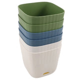 6 Pcs Mini Plastic Flower Pots Small Desk Planter Garden Garden Plants