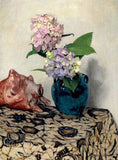 Dream-art Oil painting Hydrangeas-with-Shell-Felix-Vallotton-Oil-Painting flower Hydrangea