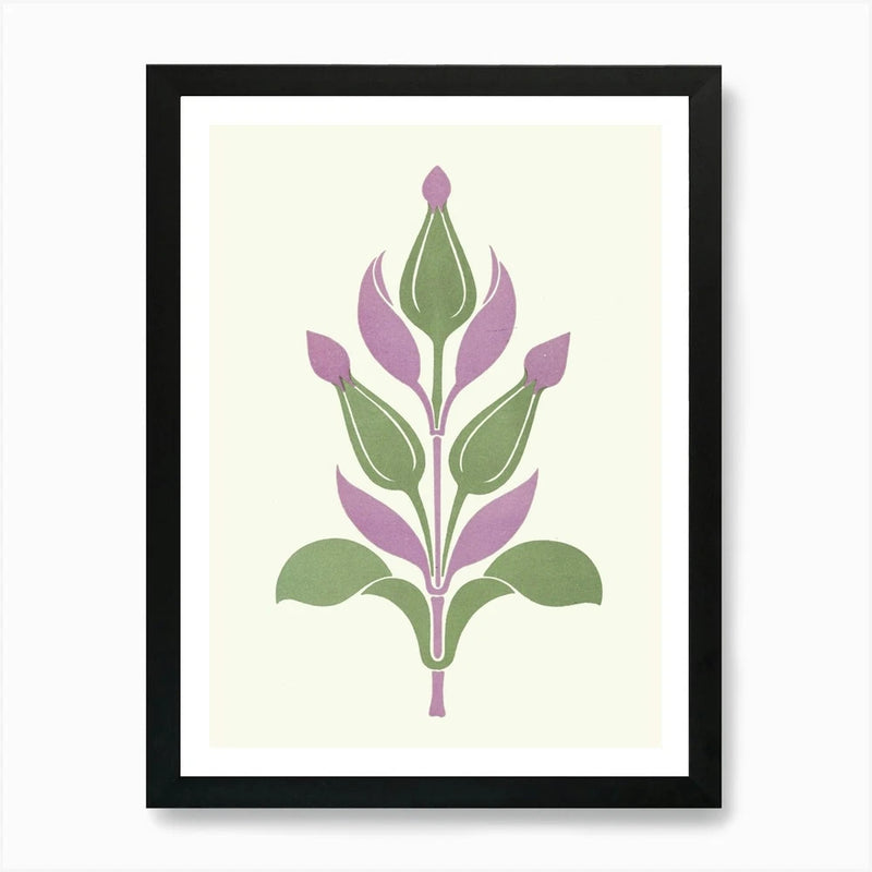 Flower Of The Lily Art Print Framed Wall Art Poster Canvas Print Picture Lily