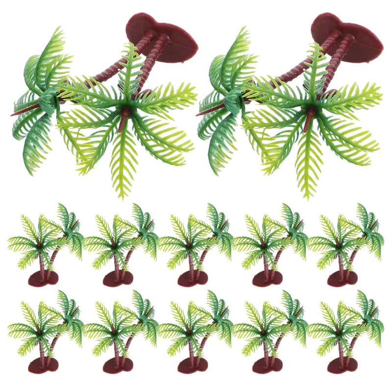 36 Pcs Miniature Plants Trees for Crafts Landscape Dollhouse Scenery Supplies Green Plant