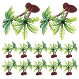 36 Pcs Miniature Plants Trees for Crafts Landscape Dollhouse Scenery Supplies Green Plant