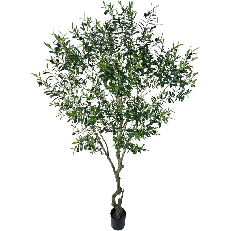 Artificial Olive Tree Indoor Plant Realistic Green Leaves Home Decor New Green Plant