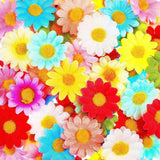 500 Pcs Faux Daisy Flower Heads Silk Artificial Sunflower Heads for Wedding Sunflower