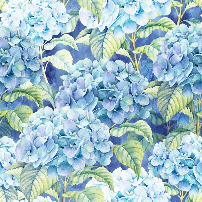 Hydrangea Napkins Hortensia Floral Napkins BLUE HYDRANGEA Cocktail Napkins 20pcs Hydrangea