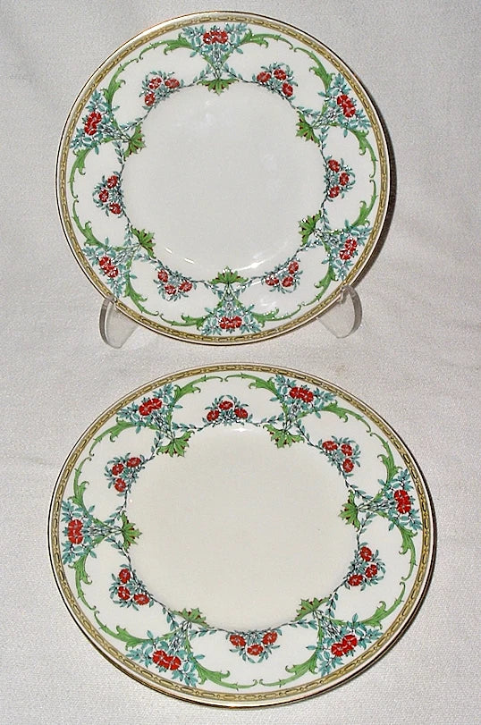 ONE 1891-1912 MINTON England *CARNATION~SWEET WILLIAM Flower PLATE Hand Enameled Carnation