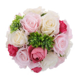 Faux Flower Bouquet Wedding Artificial Flowers for Bride Hand Bridal Bouquet