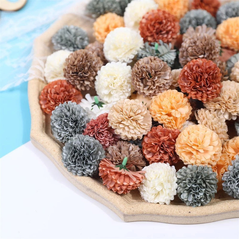 Hydrangea Head Artificial Silk Flowers Home Wedding Decorate Flower 10-20pcs 4cm Hydrangea