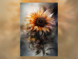 Sunflower Watercolor Painting | 5"x7" Print on Matte | Vibrant Floral Artwork, Sunflower