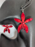 Medium Red Tiger Cattleya Orchid in Resin Orchids