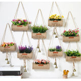 Wall Hanging Basket Flower Pot Plant Stand Holder Hanger Garden Decor Round Garden Plants