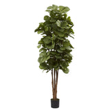 6Ft Artificial Fiddle Leaf Fig Tree Indoor Home Decor Lifelike Green Plant Green Plant