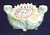 Vintage 1900s Table Centerpiece Flower Vase Candlestick Holder. Sunflower w/feet Sunflower