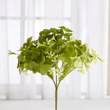 Set of 2 Artificial St. Patrick's Day Shamrock 9" Flower Bushes Green Plant